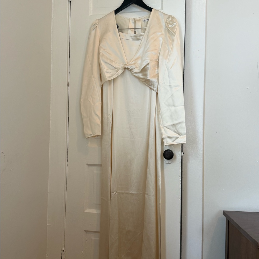 Reformation Cream Long Sleeve Two Piece